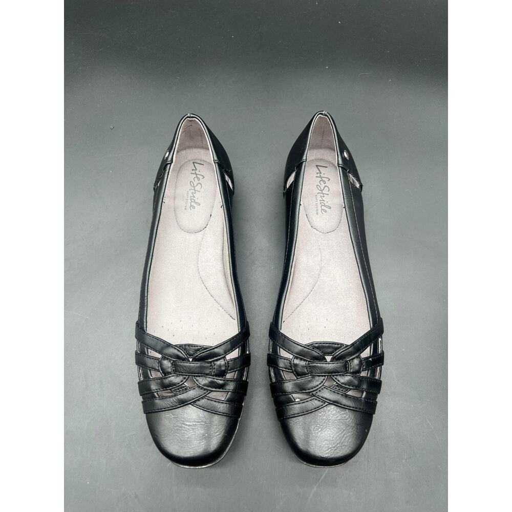LifeStride Women's BLACK Diverse Flat Shoe - Size 11